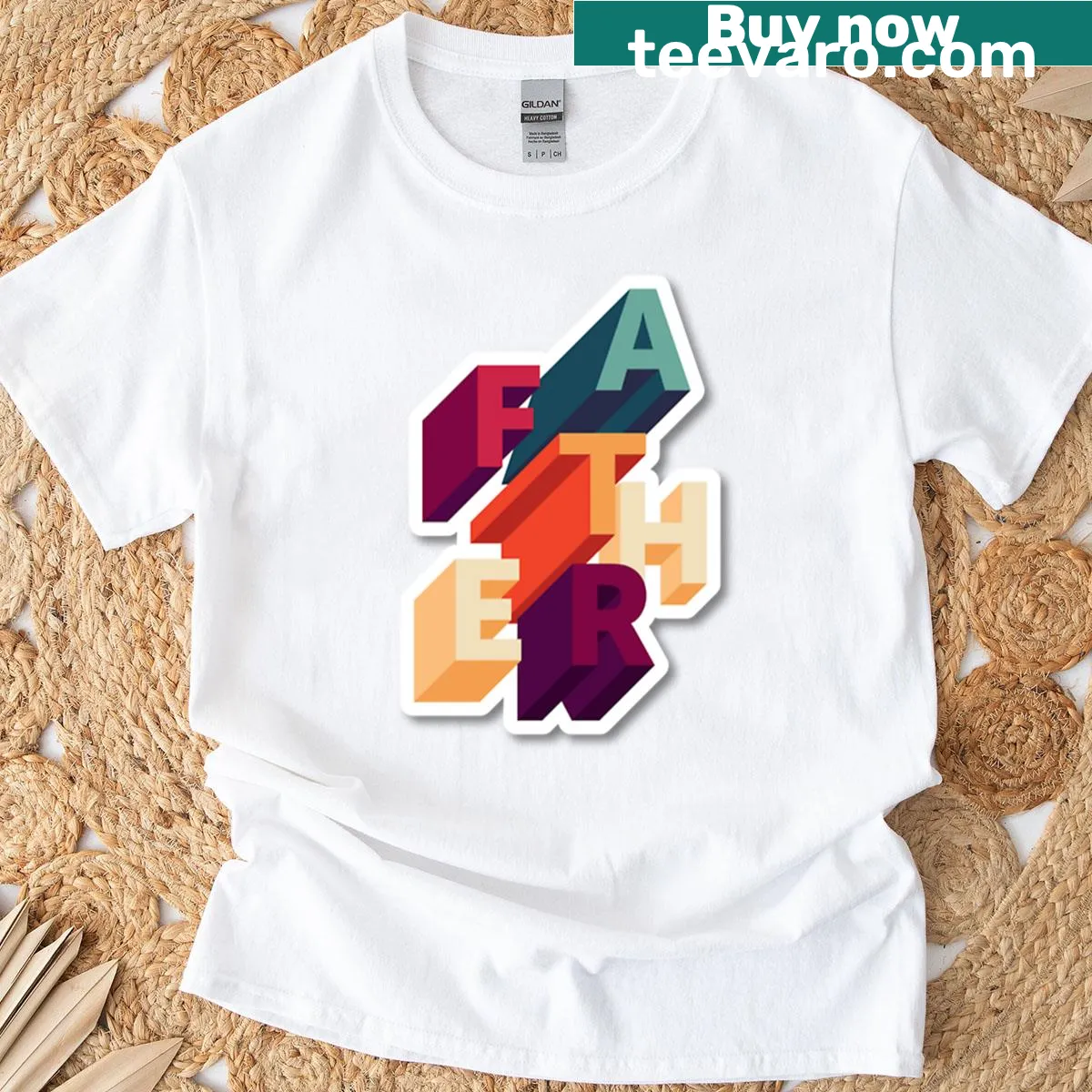 Funny Fathers Day T-shirt for dads with humorous design — on a men's t-shirt