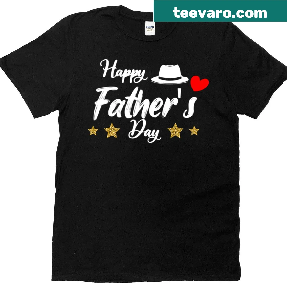 Cheerful Fathers Day T-shirt celebrating dads — on a men's t-shirt