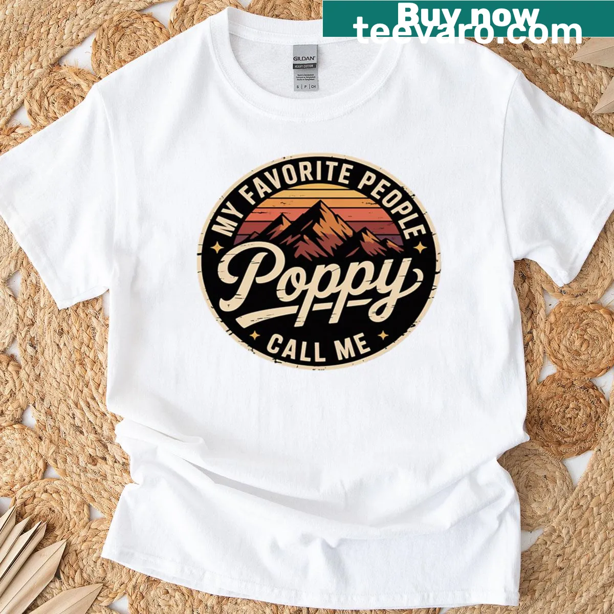 Heartfelt Father's Day T-shirt — on a men's t-shirt