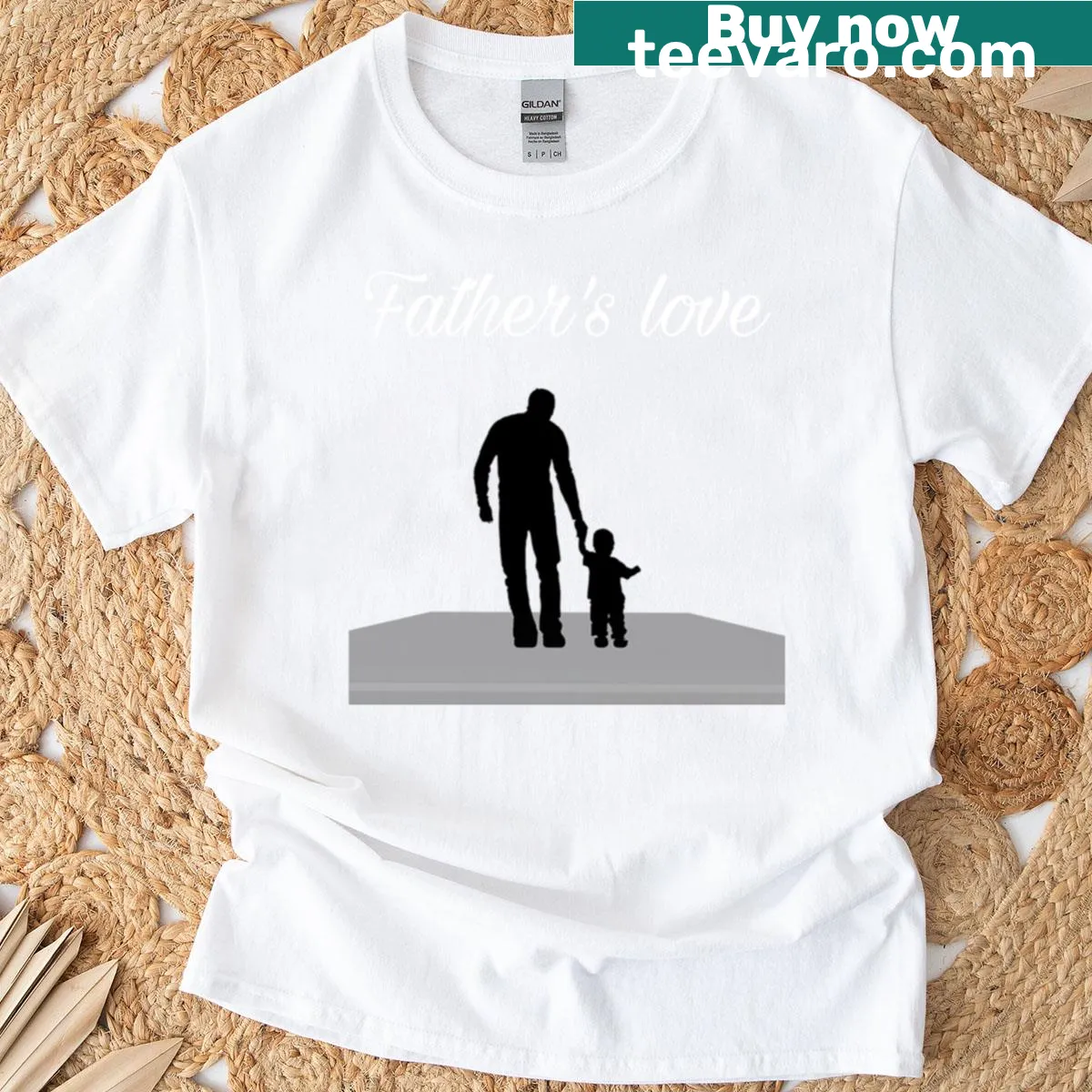 Sentimental T-shirt celebrating a father's love — on a men's t-shirt