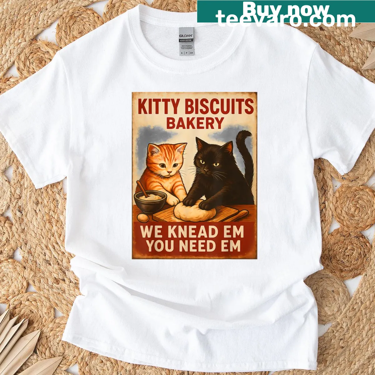 Humorous cat graphic on a funny T-shirt — on a men's t-shirt