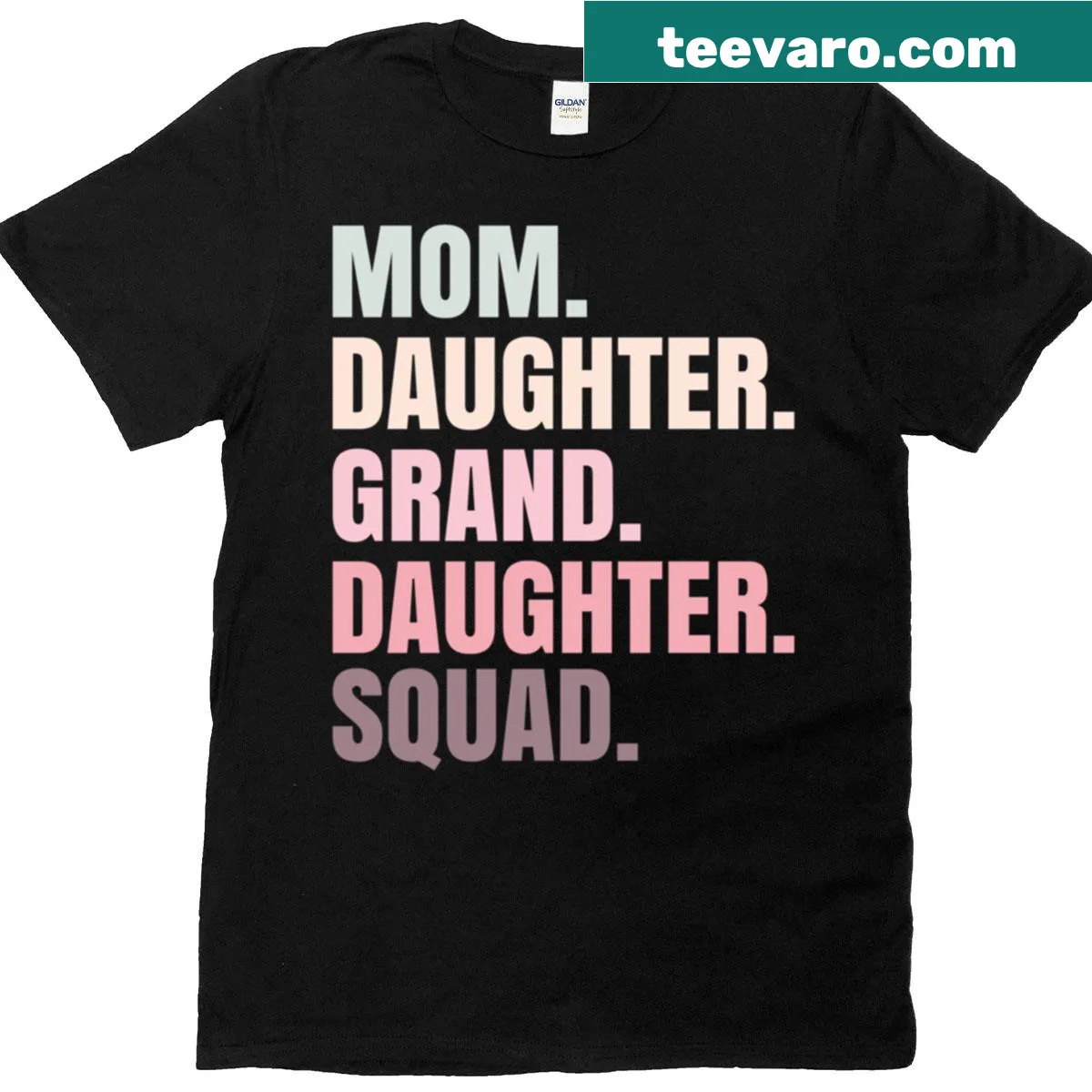Matching family T-shirt with humorous graphic for mom, daughter, granddaughter — on a men's t-shirt