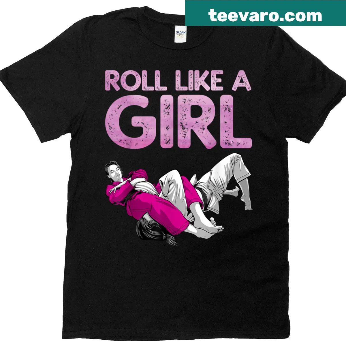 Funny Brazilian Jiu Jitsu T-shirt with playful design — on a men's t-shirt