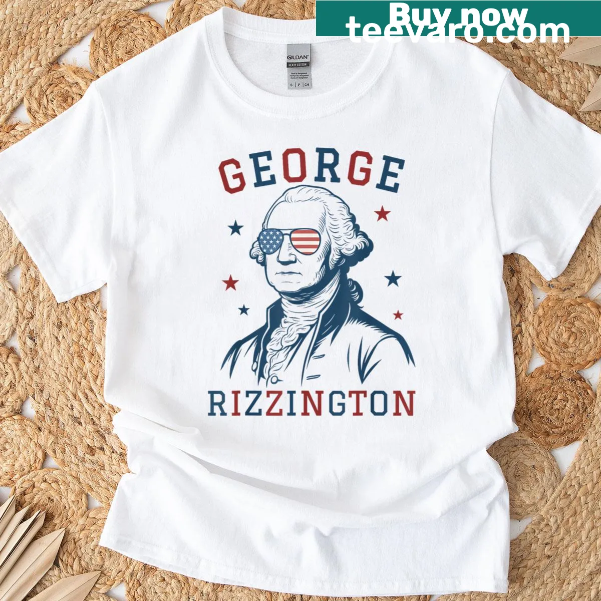 Funny Fourth of July T-shirt featuring a playful American flag design — on a men's t-shirt