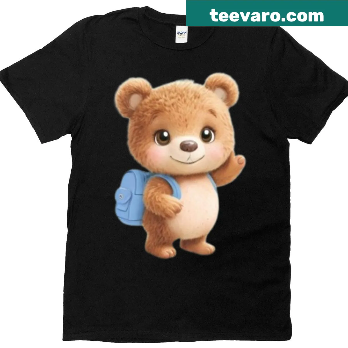 Cute baby bear illustration on a children's T-shirt — on a men's t-shirt