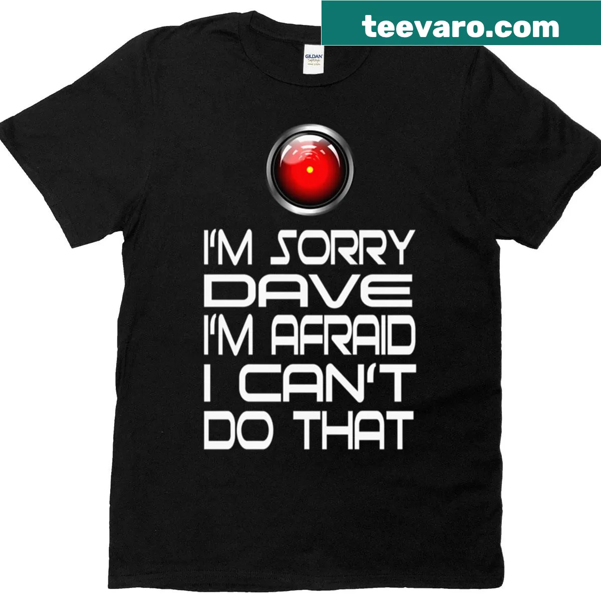 T-shirt featuring a quote from 2001: A Space Odyssey — on a men's t-shirt