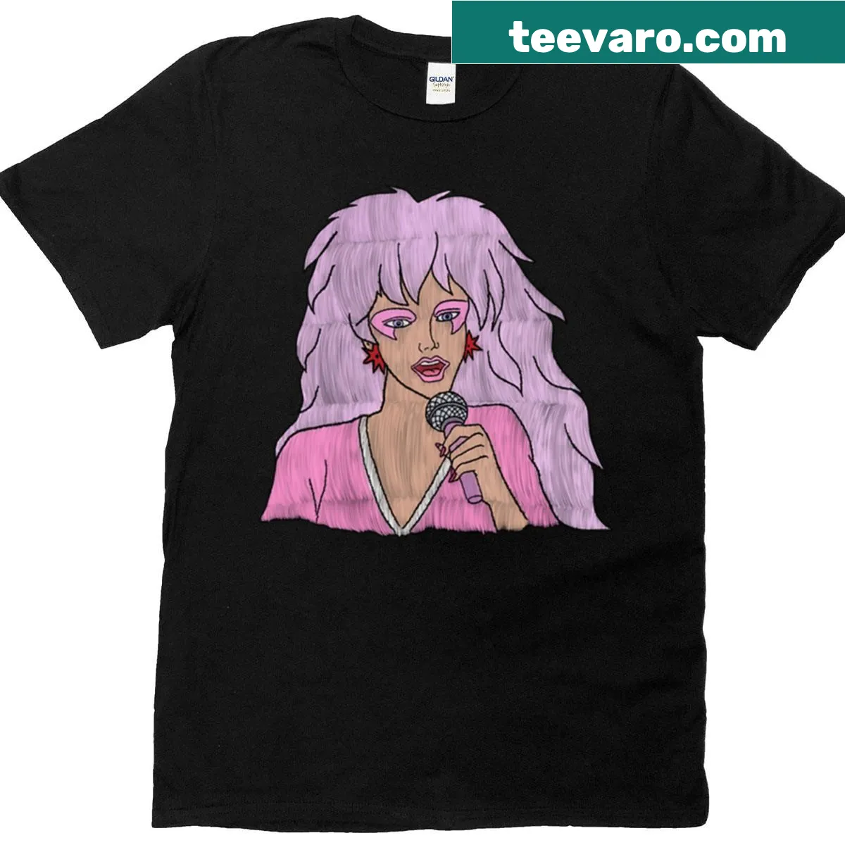 Bold typographic graphic of 'Jem' on a t-shirt — on a men's t-shirt