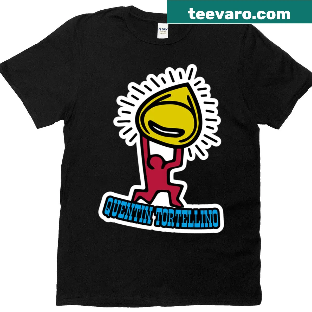 Minimalist text design stating Just Quentin — on a men's t-shirt