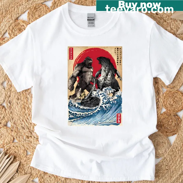 T-shirt with 'Kings Of The Monsters' and monster illustrations