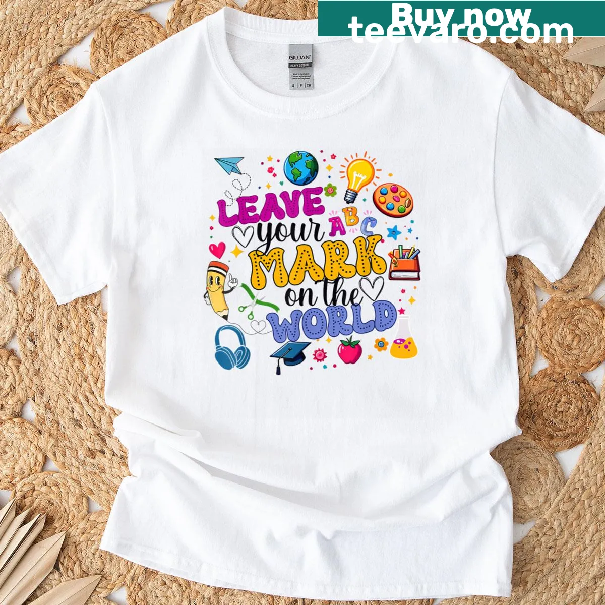 Inspirational teacher t-shirt with a graduation message — on a men's t-shirt