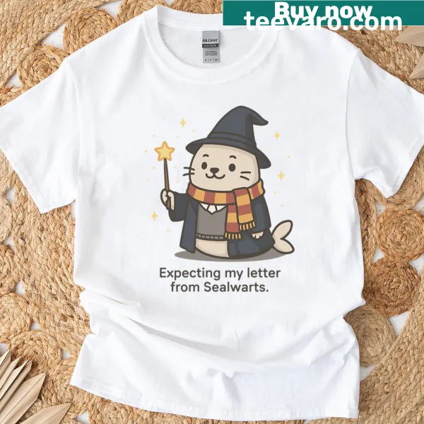 Oversized Magic Seal T-shirt with whimsical Sealwarts design