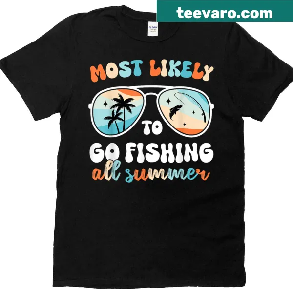 Humorous fishing-themed teacher t-shirt for summer wear.