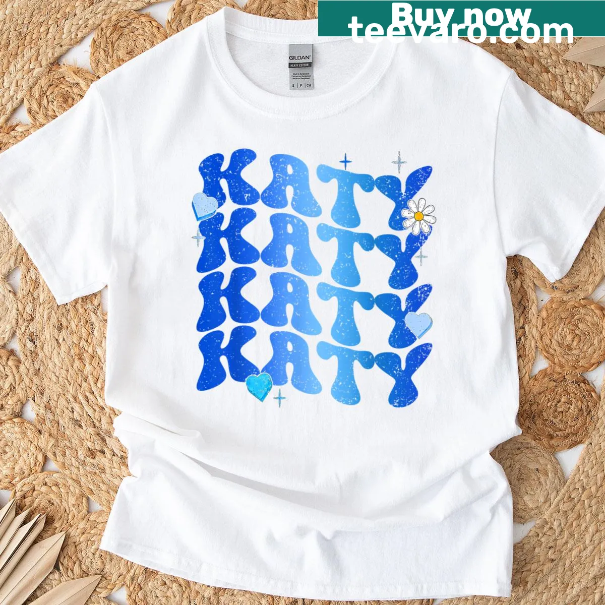 Personalized I Love Katy T-shirt for men and women — on a men's t-shirt