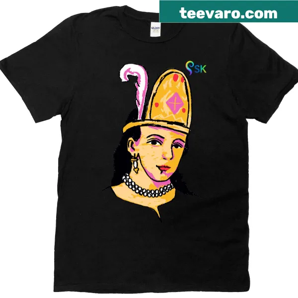 T-shirt featuring a portrait of Queen Isabella