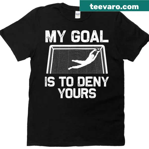 Illustration of a soccer goalie on a t-shirt