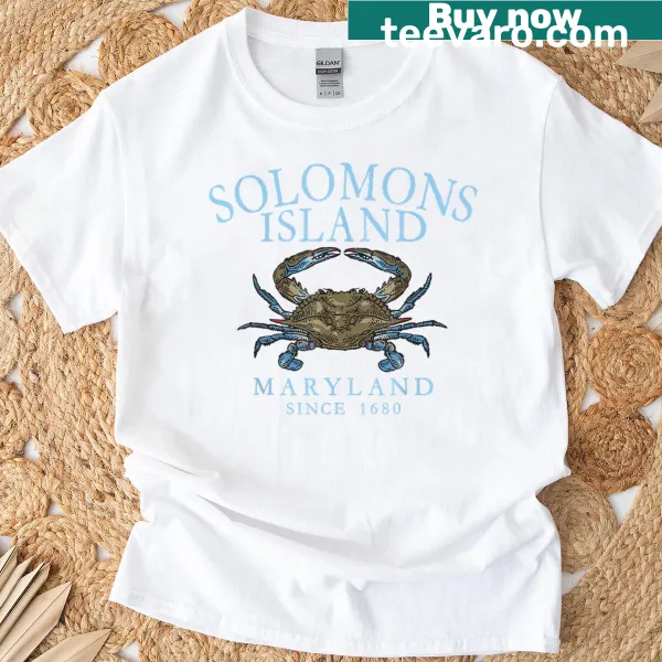 Illustration of a blue crab with text about Maryland's history