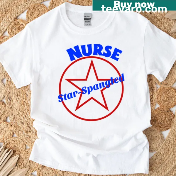 Star-spangled Nurse T-shirt celebrating nursing profession