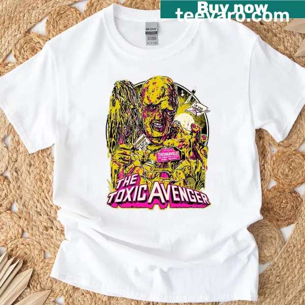 Toxic Avenger graphic tee featuring the iconic character