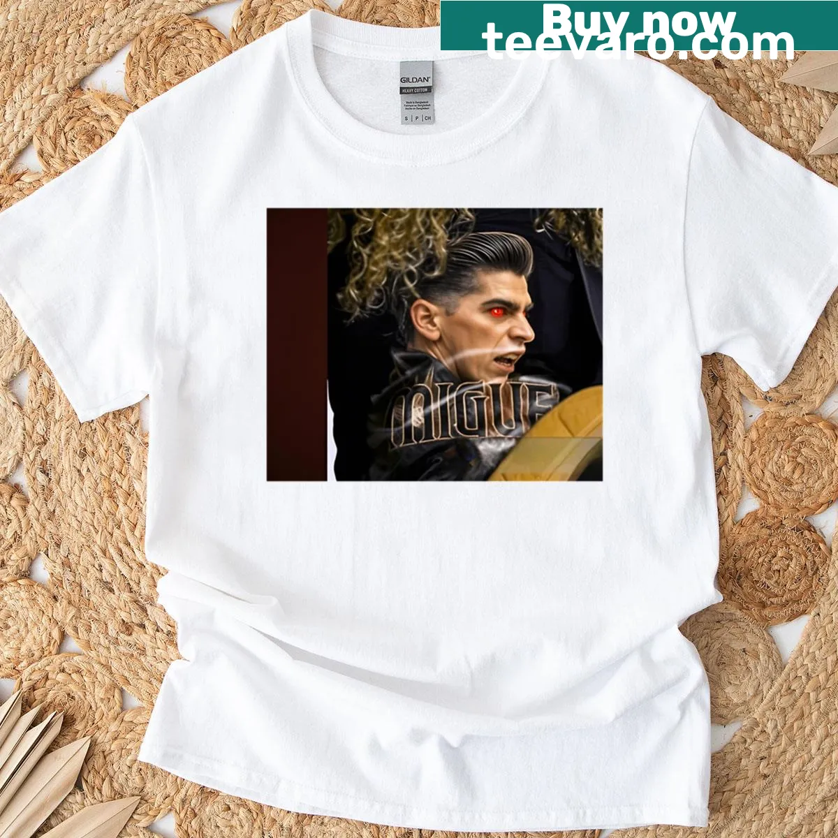 Funny T-shirt with text about a 14 year old pastor — on a men's t-shirt