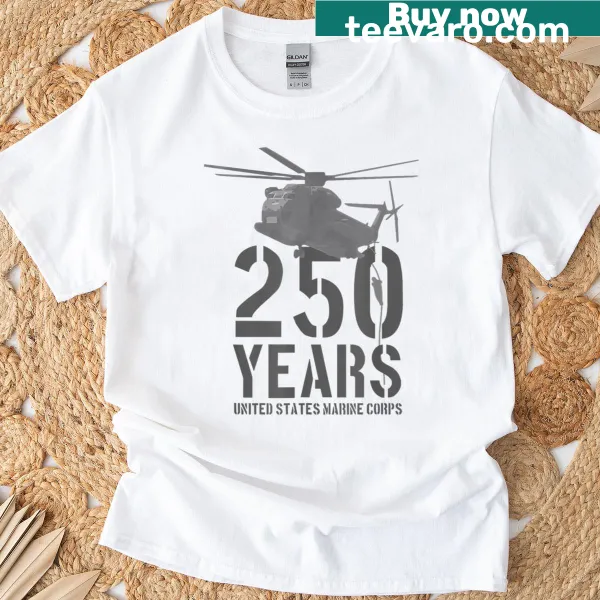 United States Marine Corps emblem on a T-shirt