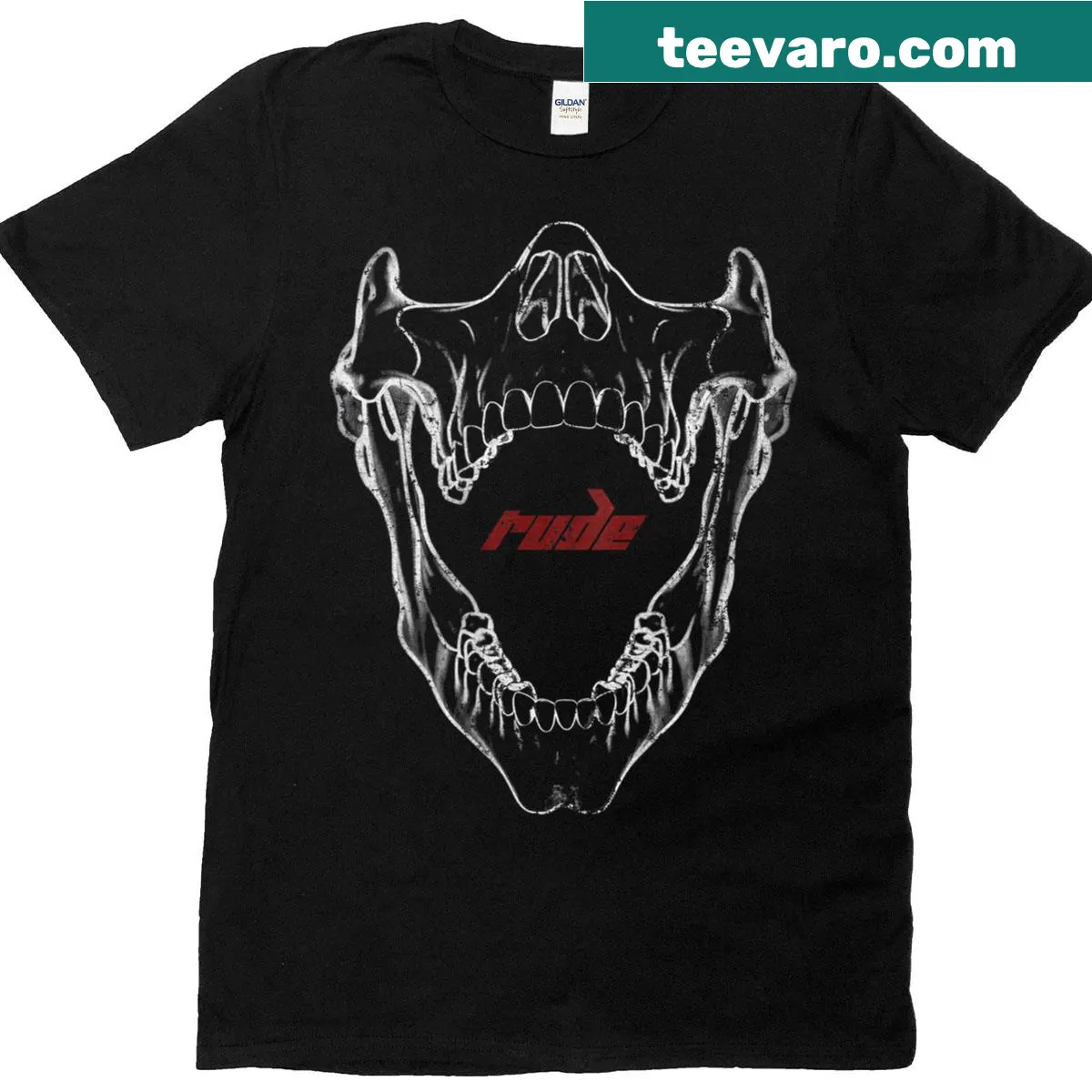 Retro vintage streetwear t-shirt with Y2K back print — on a men's t-shirt