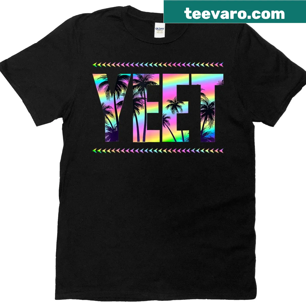 Funny T-shirt featuring the phrase 'Yeet' for kids and adults — on a men's t-shirt
