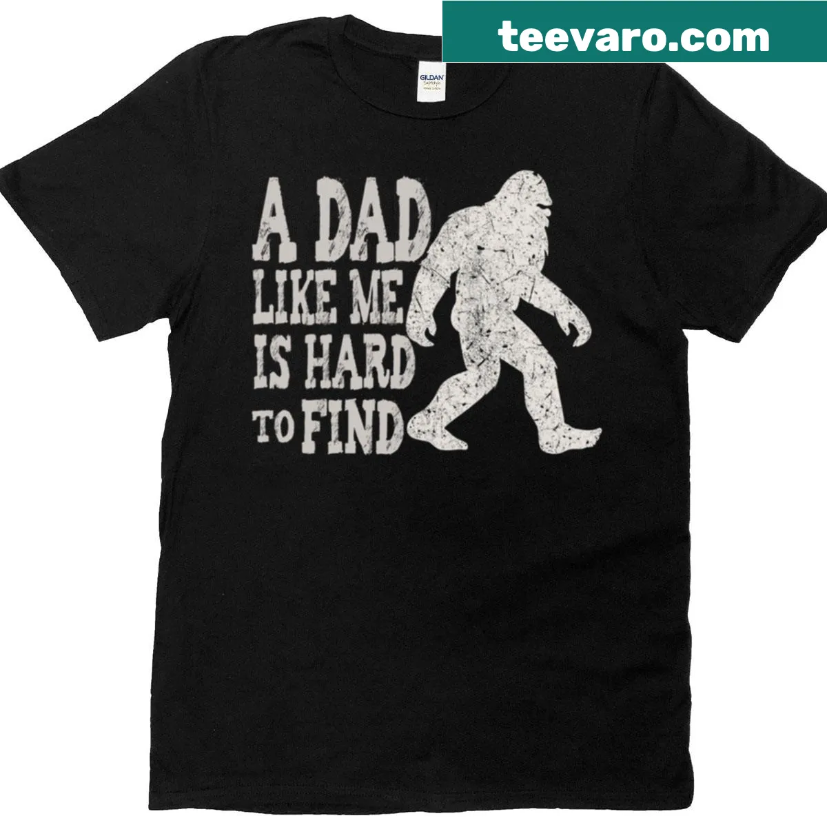 Sentimental t-shirt with 'A Dad Like Me Is Hard To Find' text — on a men's t-shirt