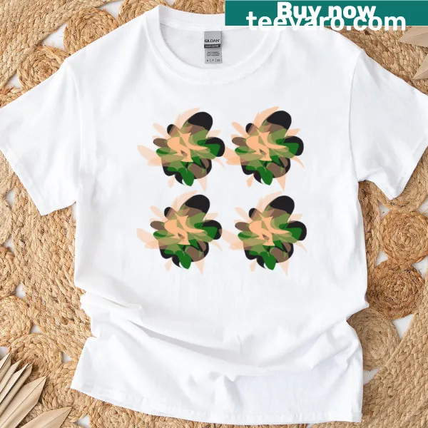 T-shirt with abstract floral design for nature lovers