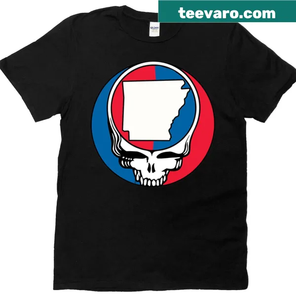Oversized t-shirt featuring a playful Arkansas Stealie design