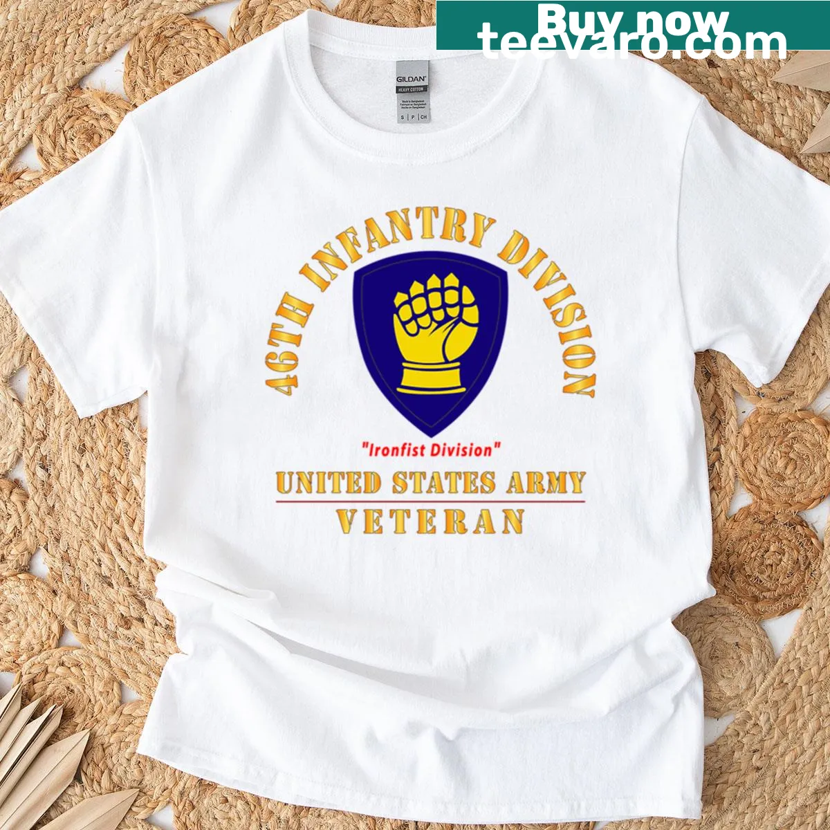 Ironfist Division emblem on a shirt — on a men's t-shirt
