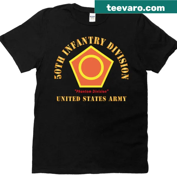 Army Veteran t-shirt featuring the 50th Infantry Division emblem.