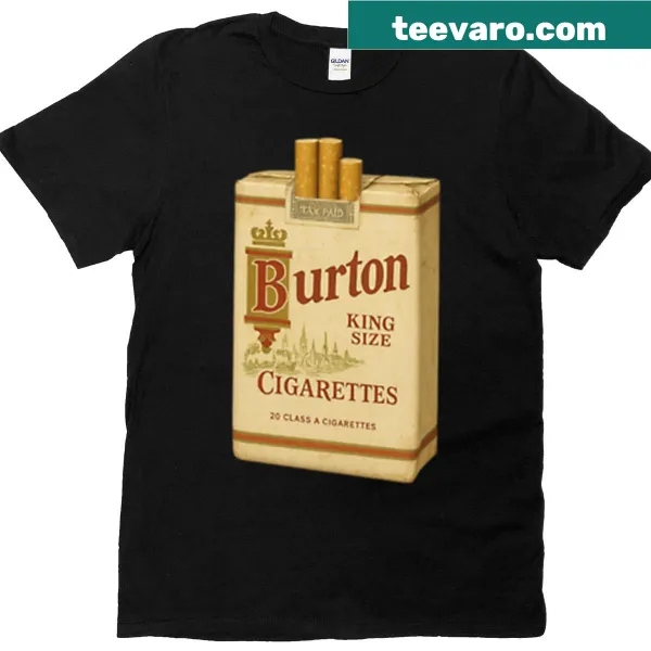 T-shirt featuring the word Cigarettes in bold typography