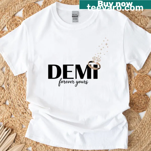 Sentimental oversized t-shirt with 'Forever Yours' script design.
