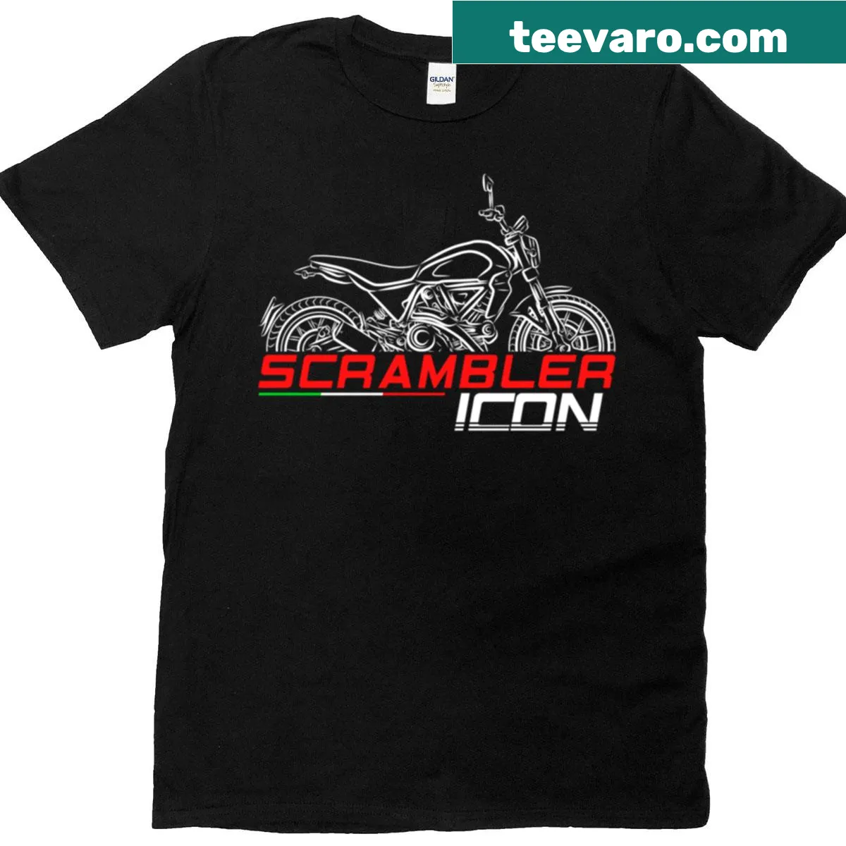 Ducati Icon logo on a motorcycle t-shirt — on a men's t-shirt