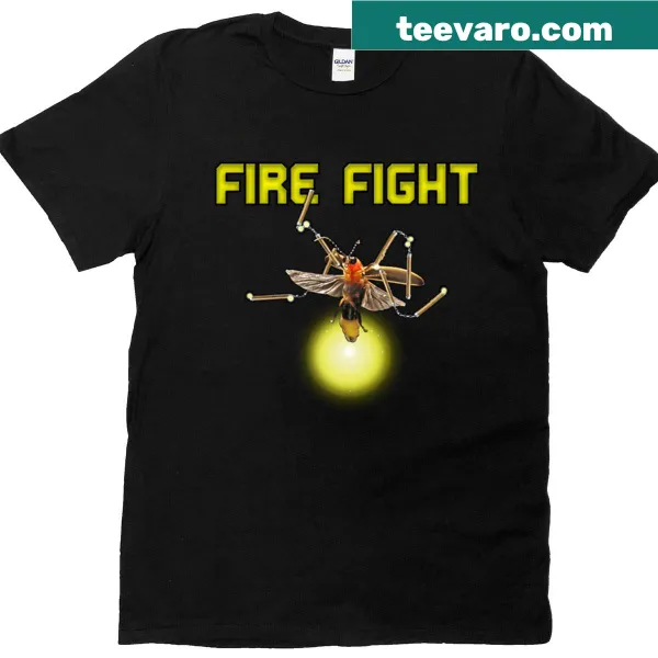 Illustration of fireflies and whimsical elements