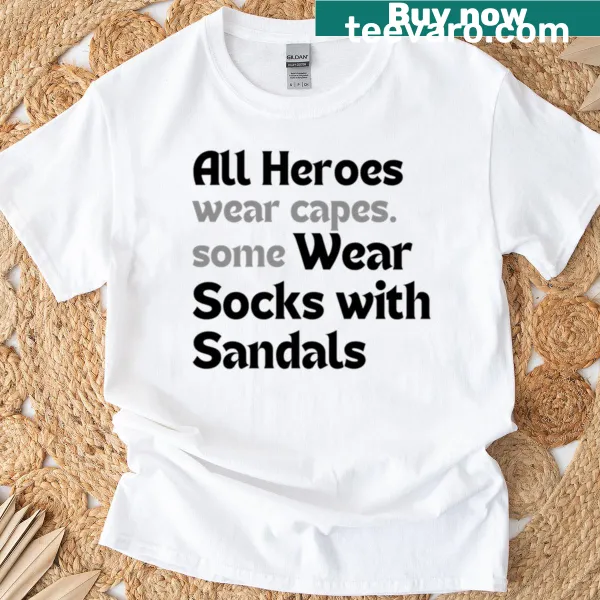 Funny dad t-shirt with a graphic of socks and sandals humor