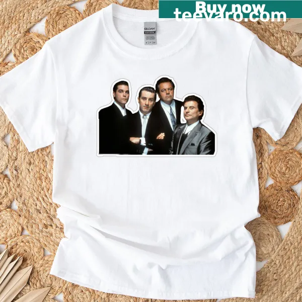 Oversized T-shirt with a sticker style graphic honoring Goodfellas