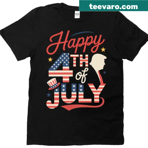 Patriotic T-shirt featuring the American flag design