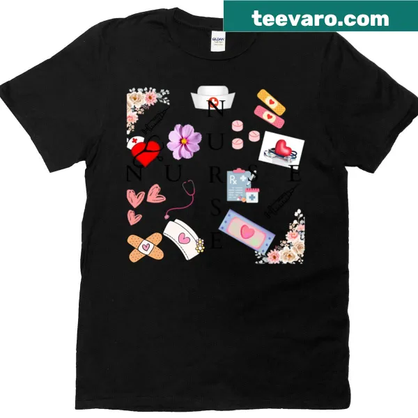 T-shirt with a heartfelt design celebrating nurses and their dedication