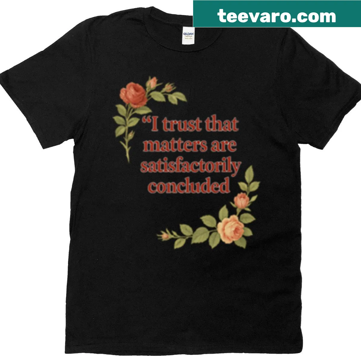 Minimalist T-shirt with the phrase I Trust — on a men's t-shirt