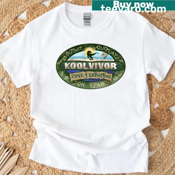 Koolvivor S10 logo graphic on a casual T-shirt