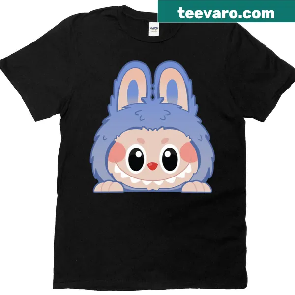 Playful illustrated t-shirt featuring a coconut character peeking out.