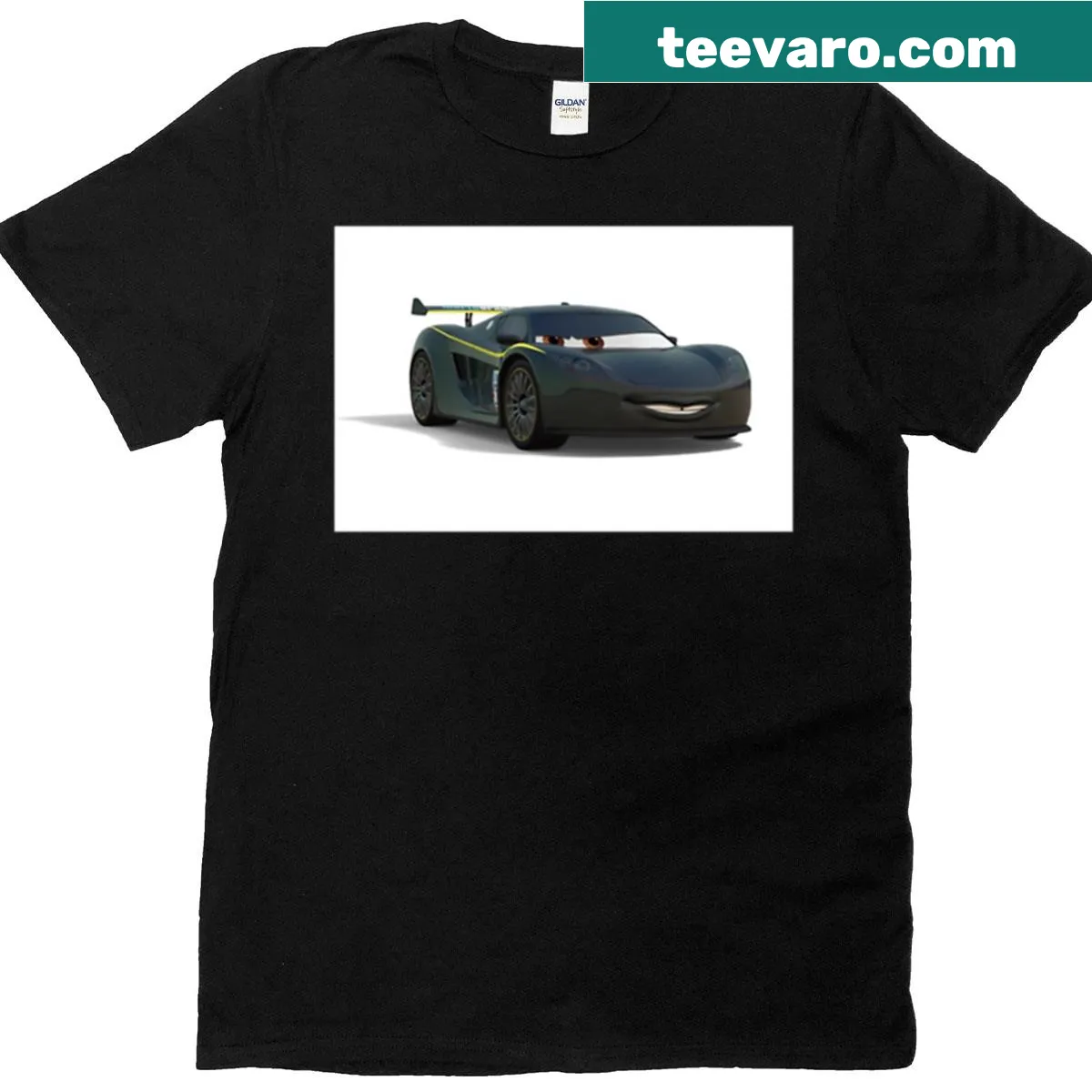 Illustration inspired by Formula 1 racing on a t-shirt — on a men's t-shirt