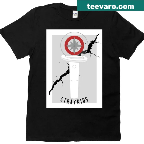 Fun lightstick design t-shirt for Stray Kids fans