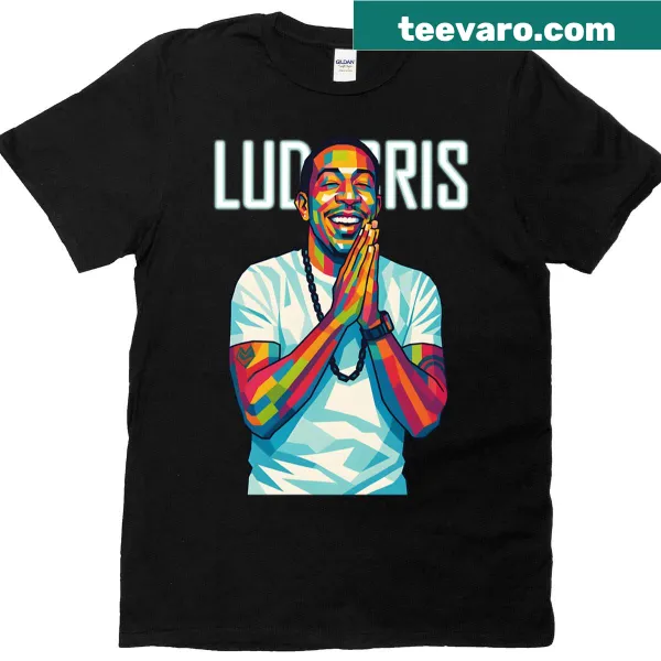 Pop art graphic design celebrating Ludacris on a T-shirt