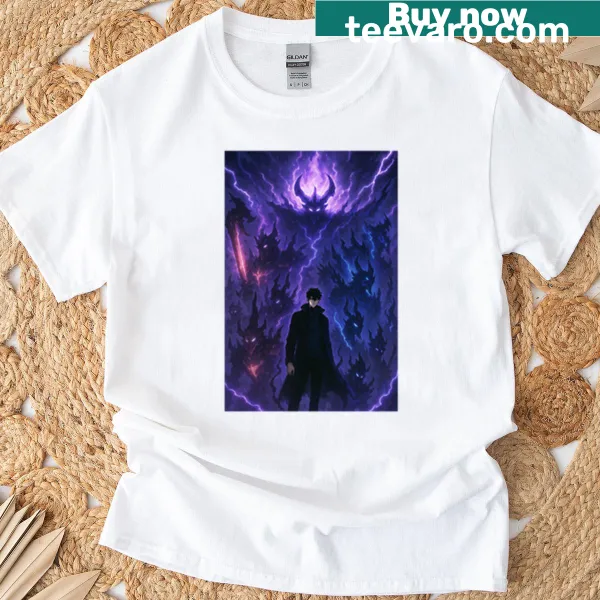 Illustration of the Shadow King on a t-shirt