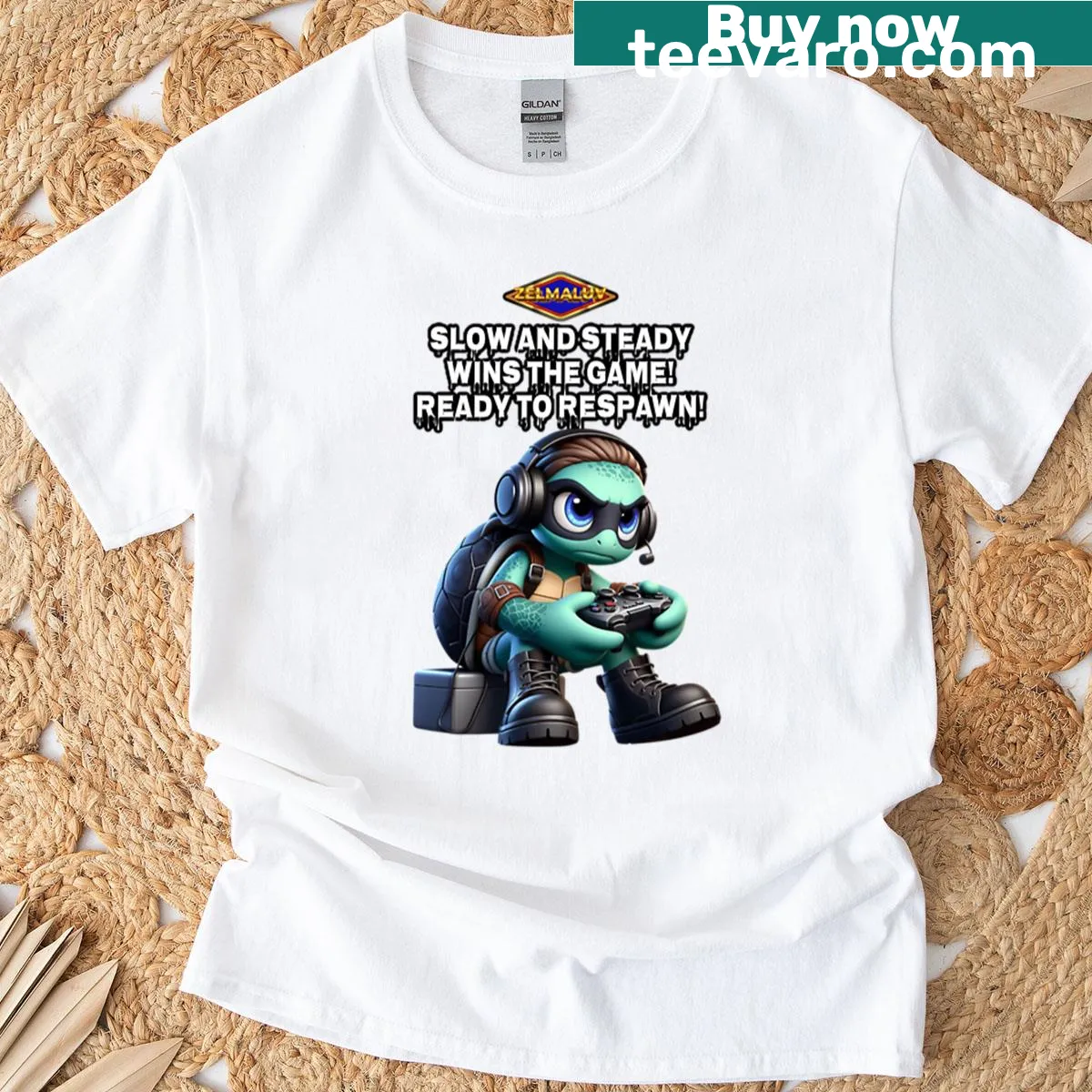 Inspiring gaming quote on a t-shirt — on a men's t-shirt