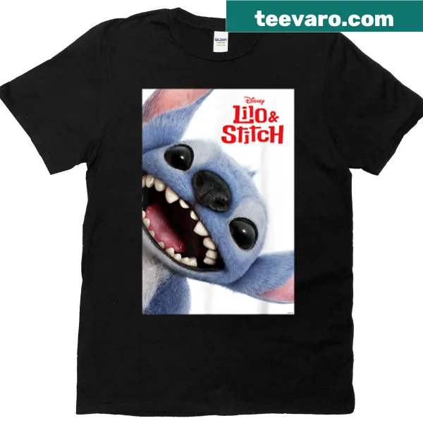 Cute smiling space critter graphic on a T-shirt
