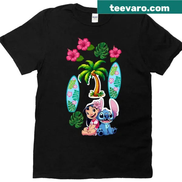 Oversized t-shirt featuring a cute Stitch sticker design