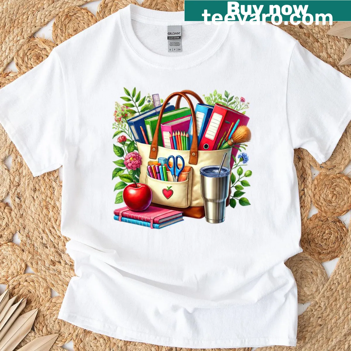 Oversized T-shirt with a heartwarming teaching message — on a men's t-shirt